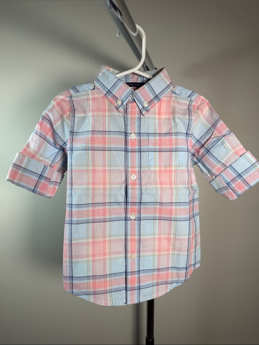 Janie and Jack Plaid Button-Down Shirt